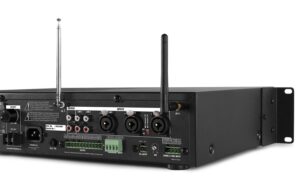 Power Dynamics PDV120MP3 4-Zonen Mischer 120W/100V, Bluetooth, FM, SD-Card, USB