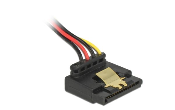 Floppy Buchse - SATA Stromadapter 30cm, 5 und 12 Volt, 90°gewinkelt