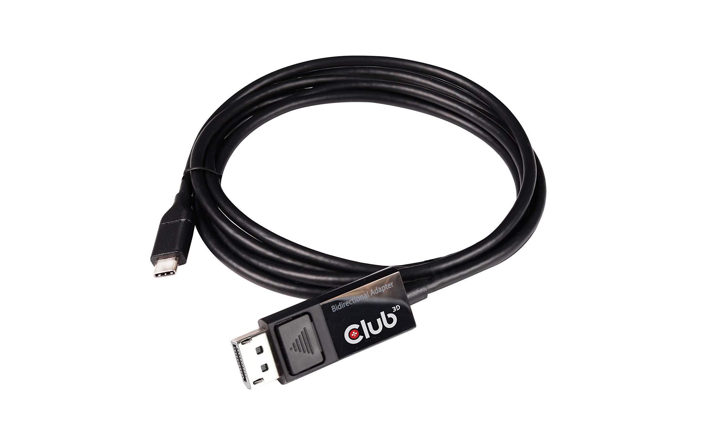 903648 - Mediatech Club 3D, USB Typ C auf DP 1.4 8K60Hz Kabel, 1.8 Meter