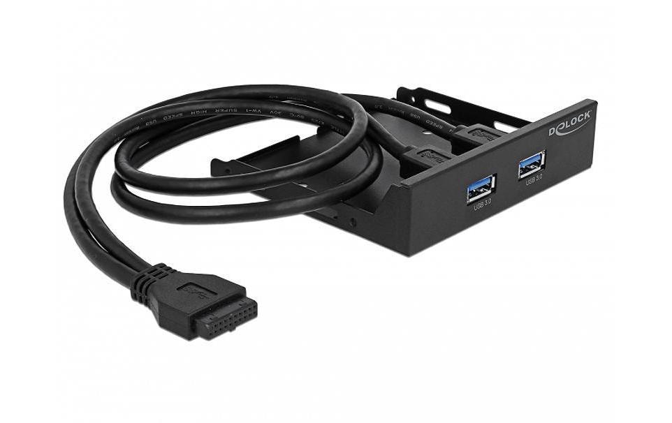 909129 - Mediatech Delock 2x USB 3.0 Hub Front Panel Pfostenbuchse kaufen Schweiz | Mediatech.ch