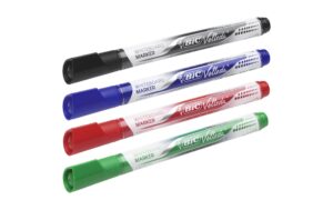 912345 - Mediatech Bic Velleda Whiteboard Marker schwarz, rot, grün, blau, 4 Stück kaufen Schweiz | Mediatech.ch