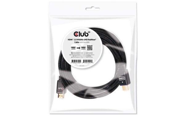 Club 3D, HDMI 2.0 4K60Hz UHD RedMere Kabel 15.0 Meter