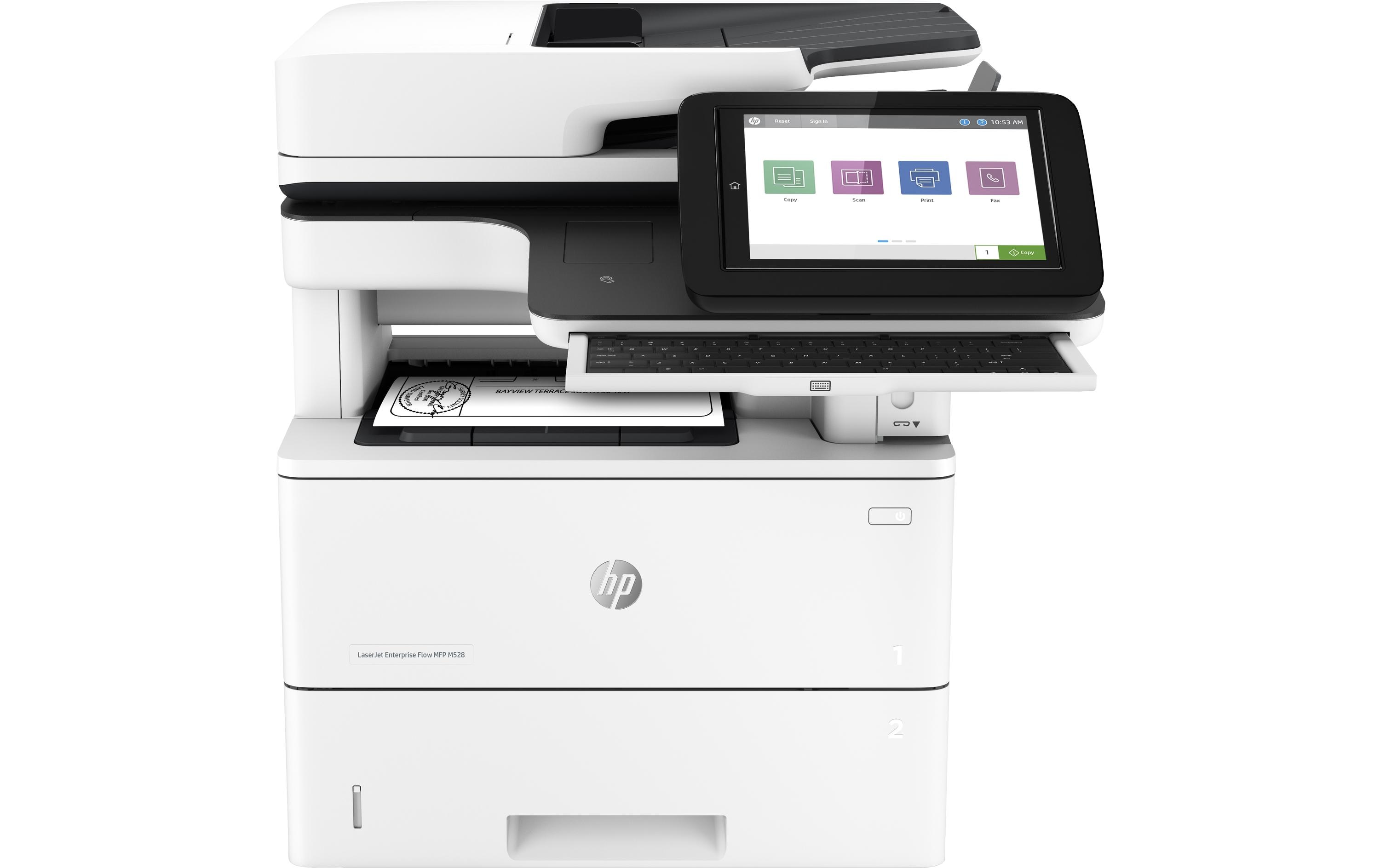 913261 - Mediatech HP Inc. HP LaserJet Enterprise Flow MFP M528z A4, USB 2.0, LAN, WLAN, AirPrint, ePrint kaufen | Mediatech.ch