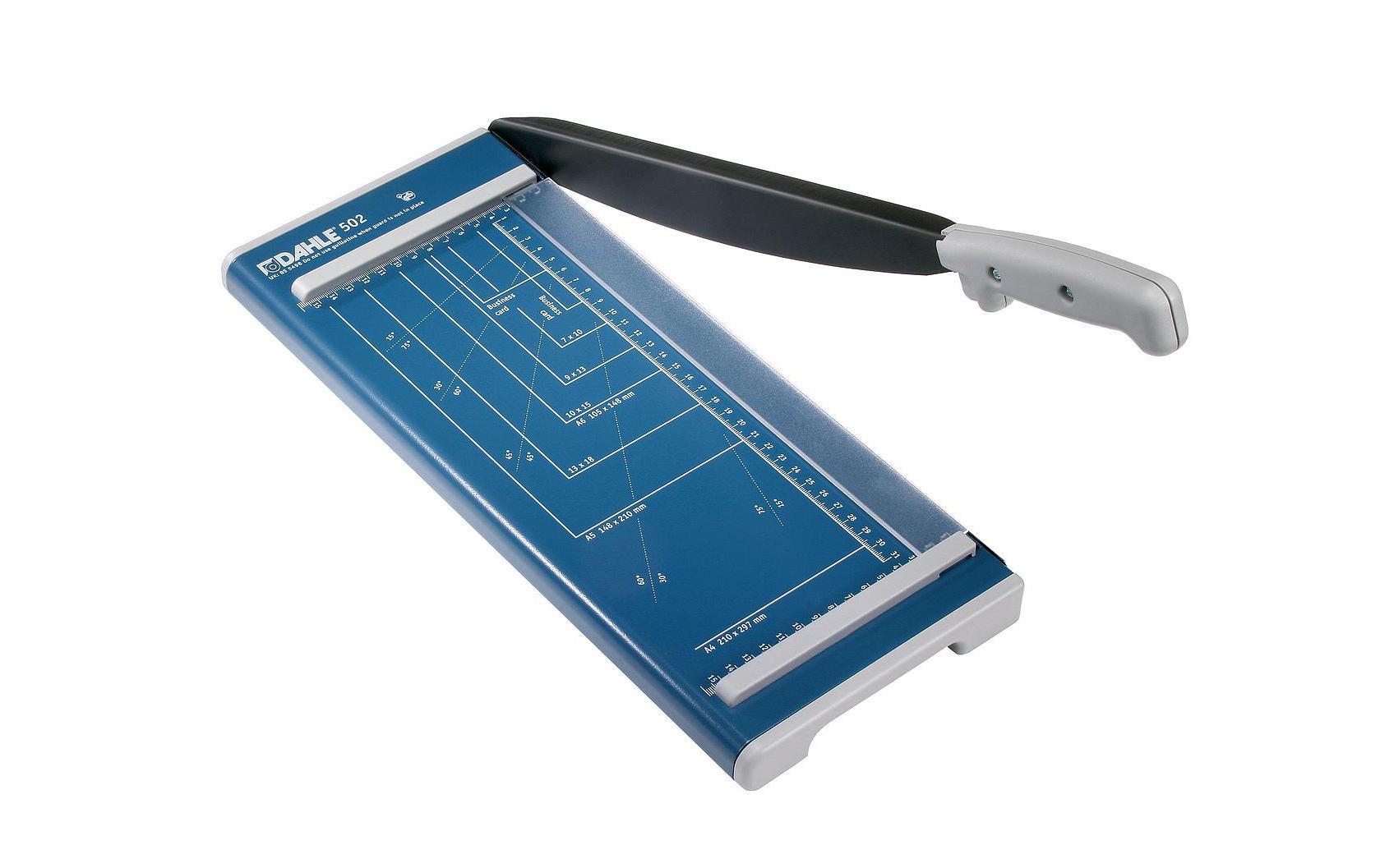 914479 - Mediatech Dahle 502 Hebel-Schneide 320 mm Handpressung, A4, blau kaufen Schweiz | Mediatech.ch