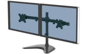 Fellowes Seasa Doppel-Monitorarm Standfuss Für 2 Monitore bis 16kg und 30, freistehend