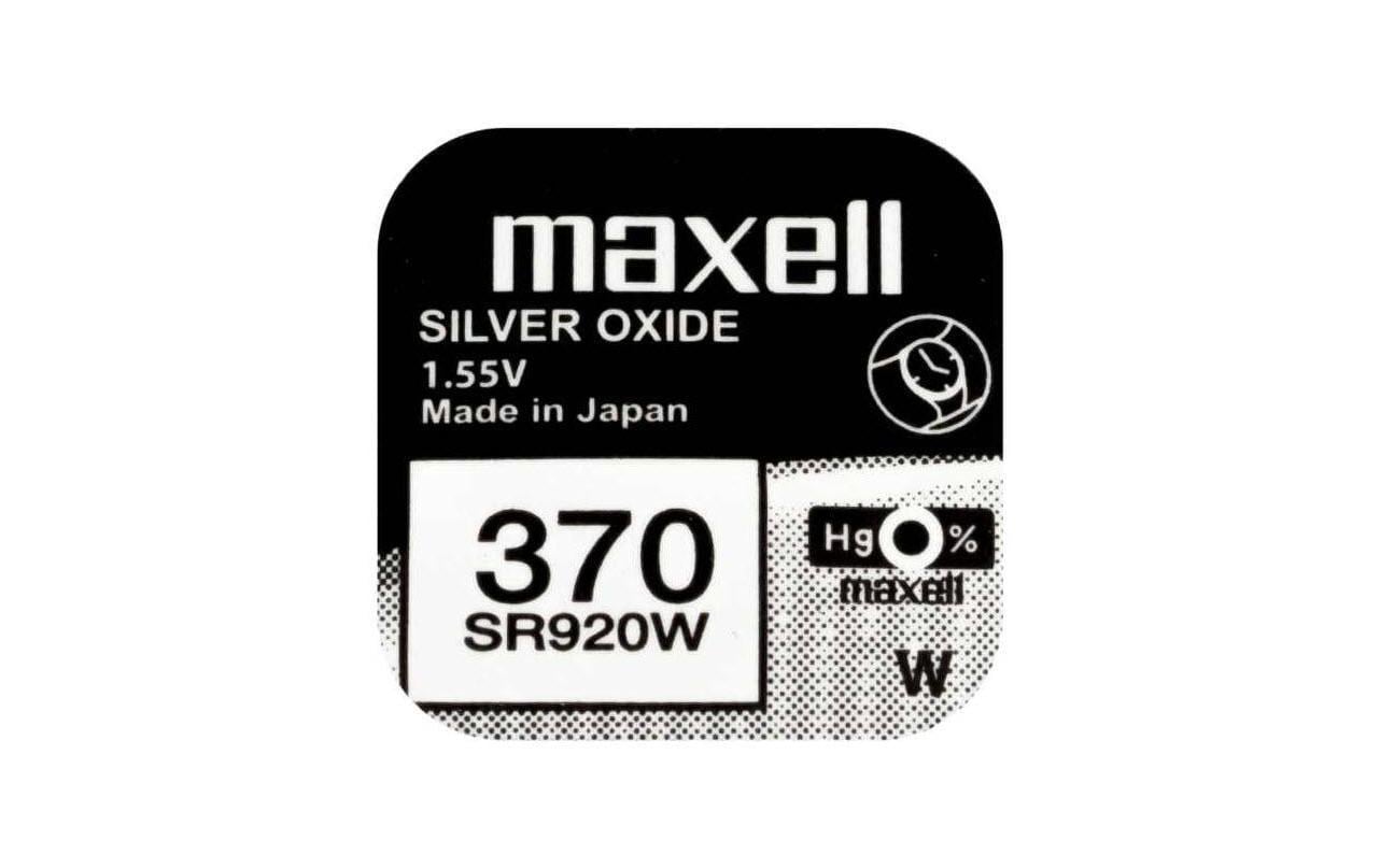 920118 - Mediatech Maxell Knopfzelle SR920W, 10er Pack vergl. V370