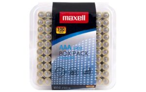 Maxell Batterie Alkaline AAA, 1.5V, 100Stk 100 Stück, Blister Verpackung, vergl. LR03