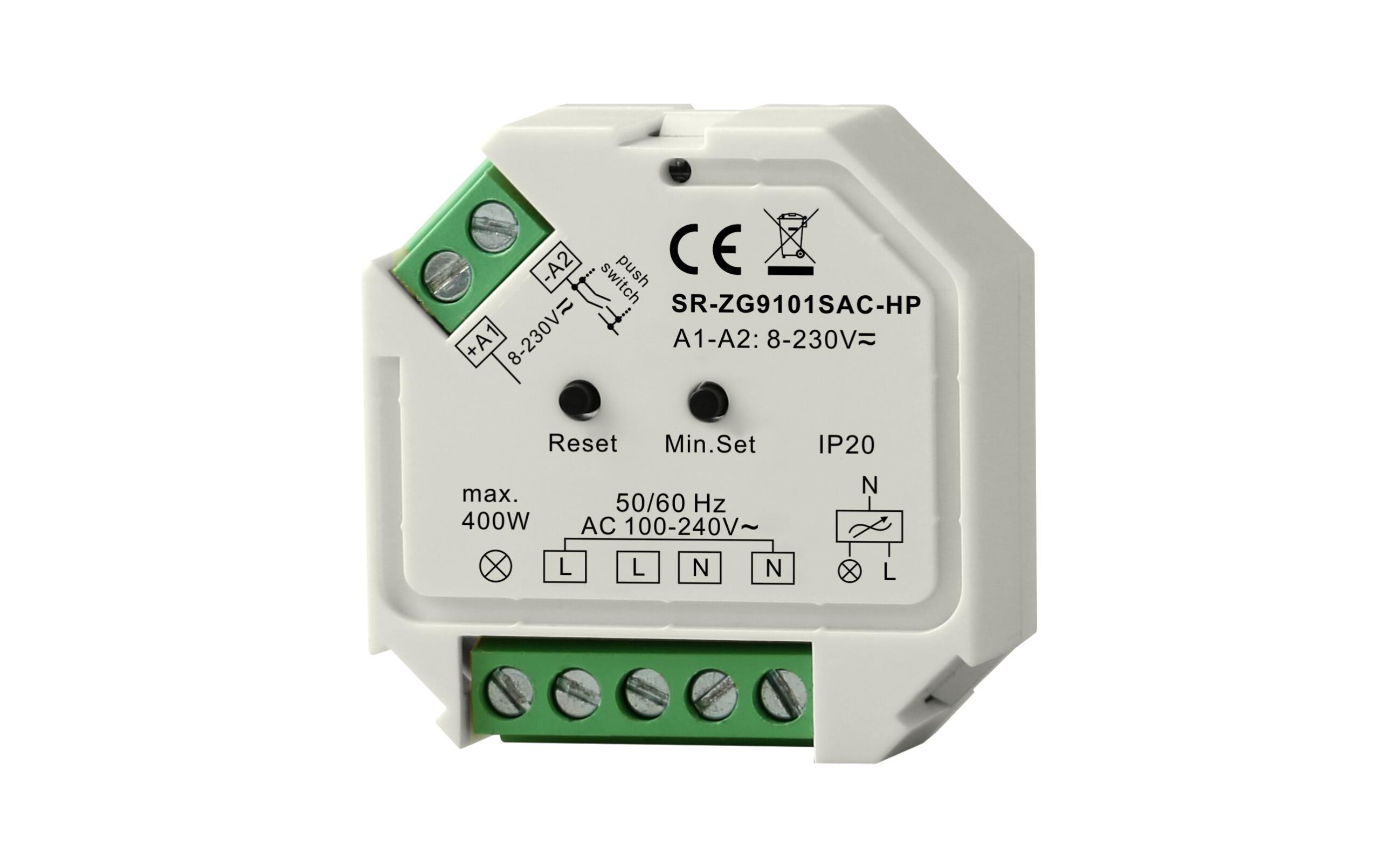 921104 - Mediatech Sunricher Zigbee 3.0 Dimmaktor 400 W für RC-Lasten, hue kompatibel kaufen Schweiz | Mediatech.ch