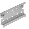 925857 - Mediatech Delock Hutschienen Endanschlag Wandmontage für 35 mm Hutschiene, Edelstahl, 65 mm
