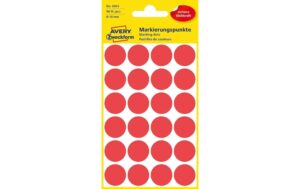 Avery Zweckform, Klebepunkte 18 mm Rot Durchmesser 18mm, 4 Bogen/96 Etiketten kaufen Schweiz | Mediatech.ch