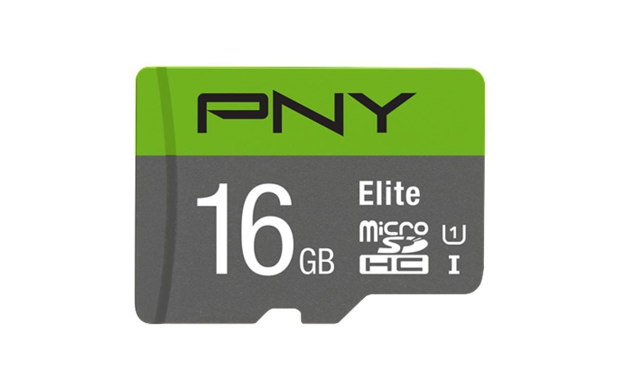 933210 - Mediatech PNY microSDHC Card Elite UHS-I 16GB inkl. SD-Adapter, Lesen: 100MB/s