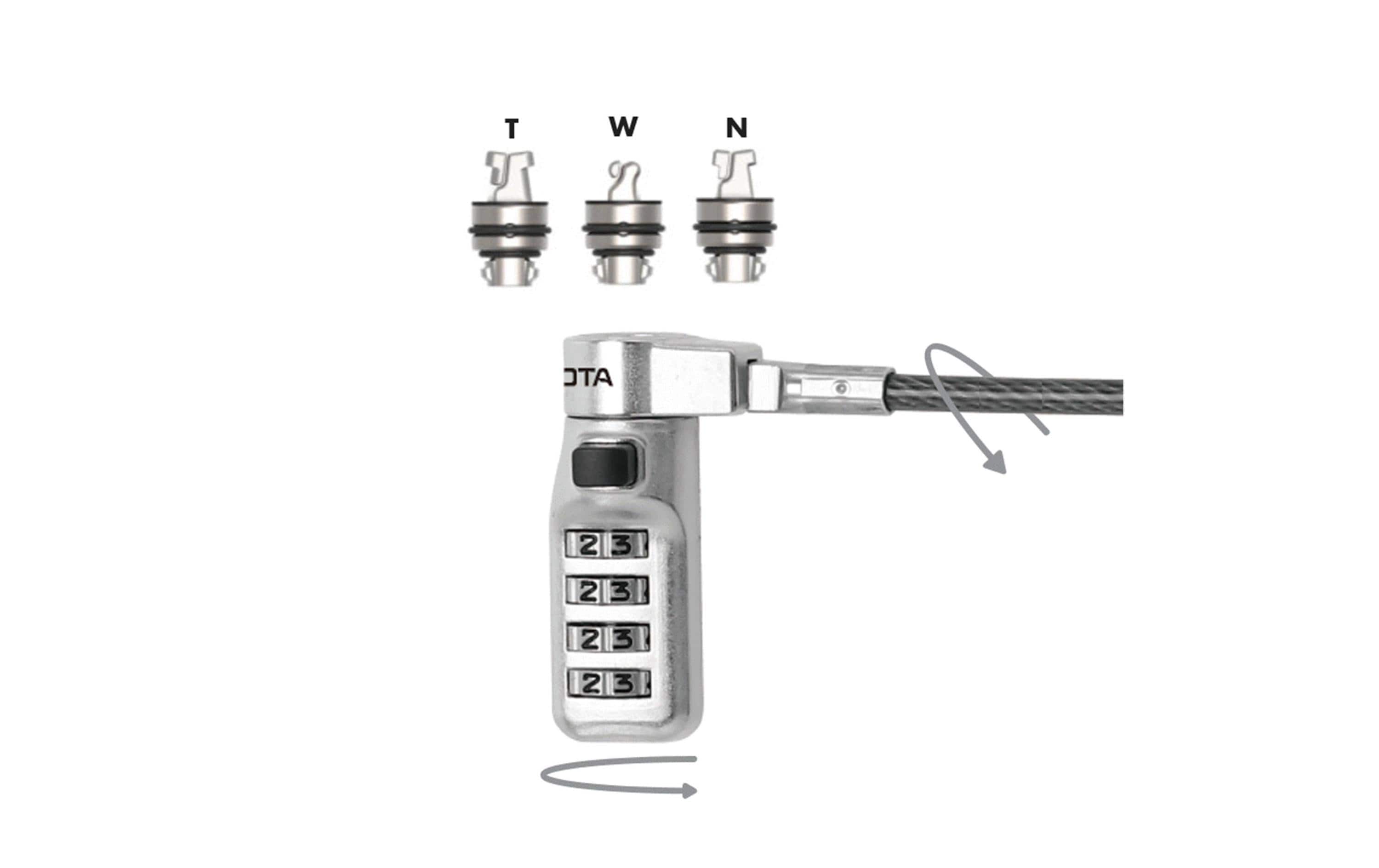 934410 - Mediatech DICOTA Security Comb.Lock Ex. T/N/W Head D31717, present code kaufen Schweiz | Mediatech.ch
