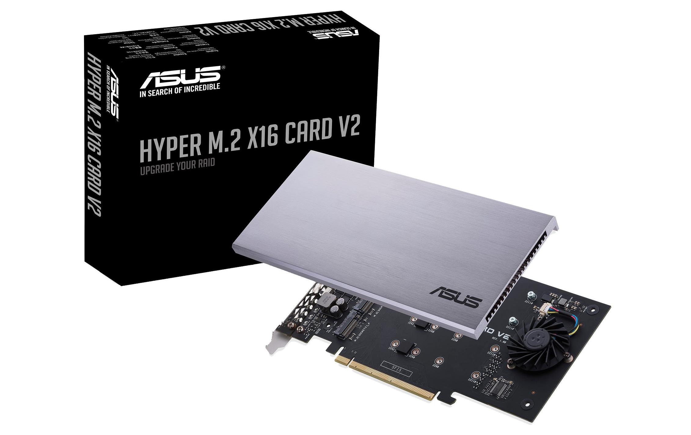 941263 - Mediatech ASUS HYPER M.2 X16 CARD V2 4x M.2 Anschlüsse, 128 GBit/s kaufen Schweiz | Mediatech.ch