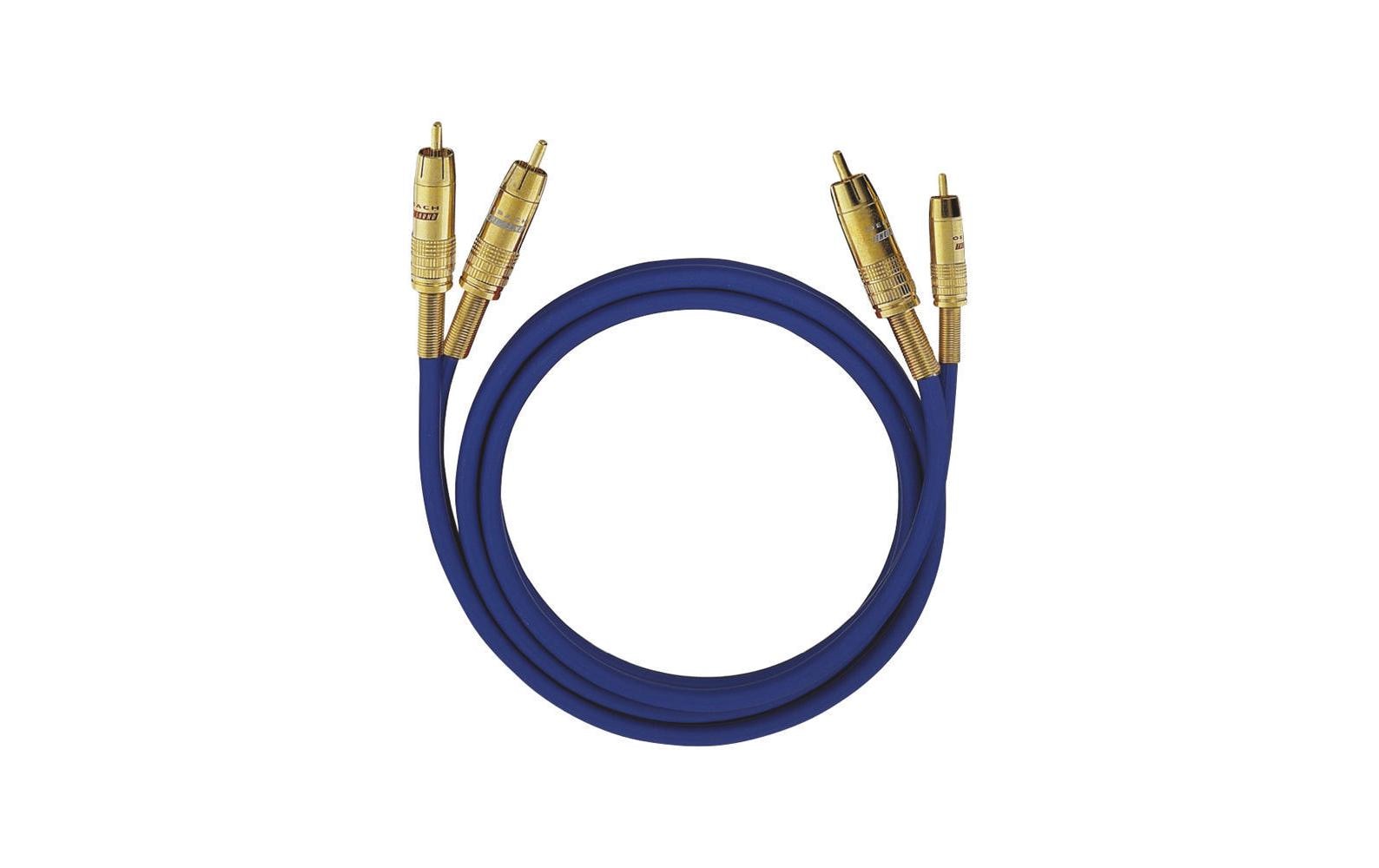 94171 - Mediatech Oehlbach Audio Kabel NF 1 Master Set 10m 2x Cinch männlich / 2x Cinch männlich, blau