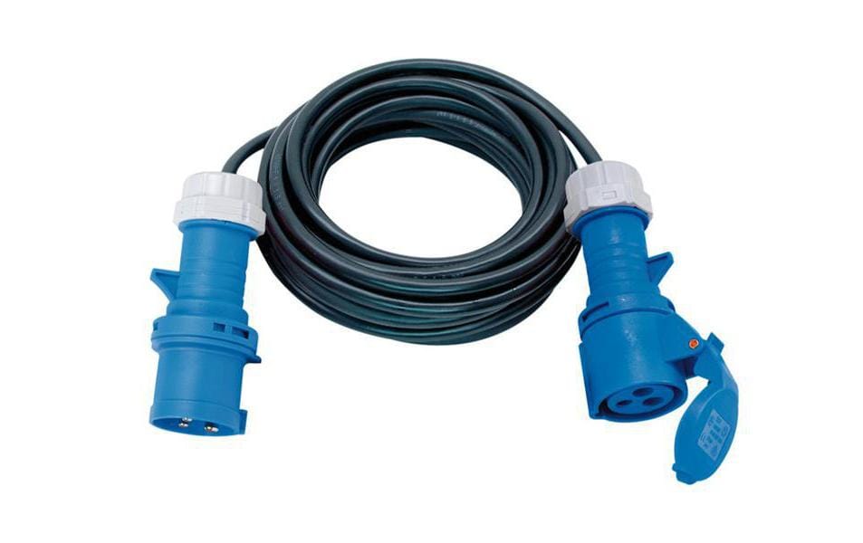 942302 - Mediatech Brennenstuhl Kunststoff-Verlängerungskabel, 25m, schwarz CEE16/3 - CEE16/3, 3-polig, IP44 kaufen | Mediatech.ch
