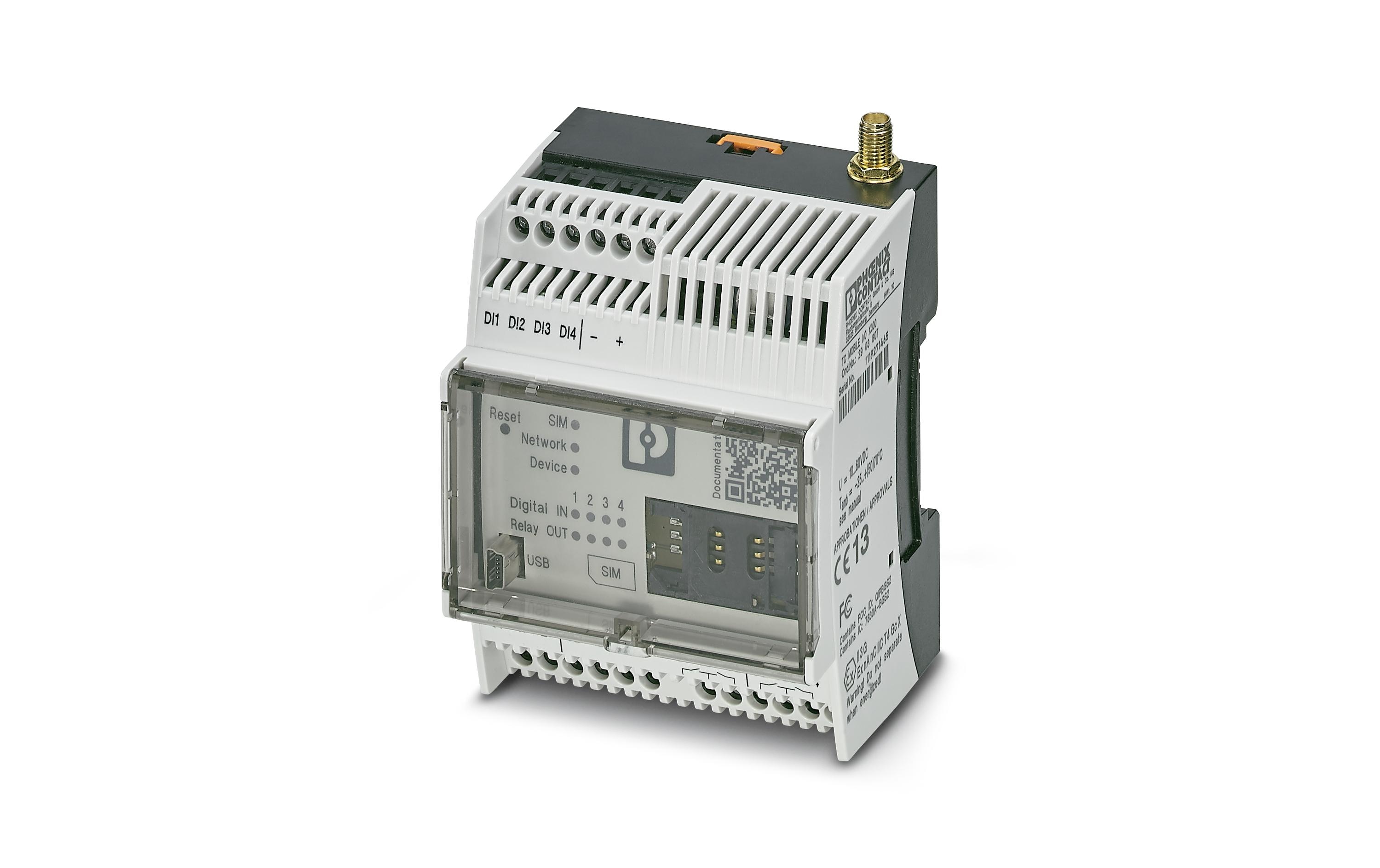 944174 - Mediatech Phoenix Contact TC MOBILE I/O X200-4G SMS-Fernwartung, digitale/analoge Eingänge kaufen Schweiz | Mediatech.ch