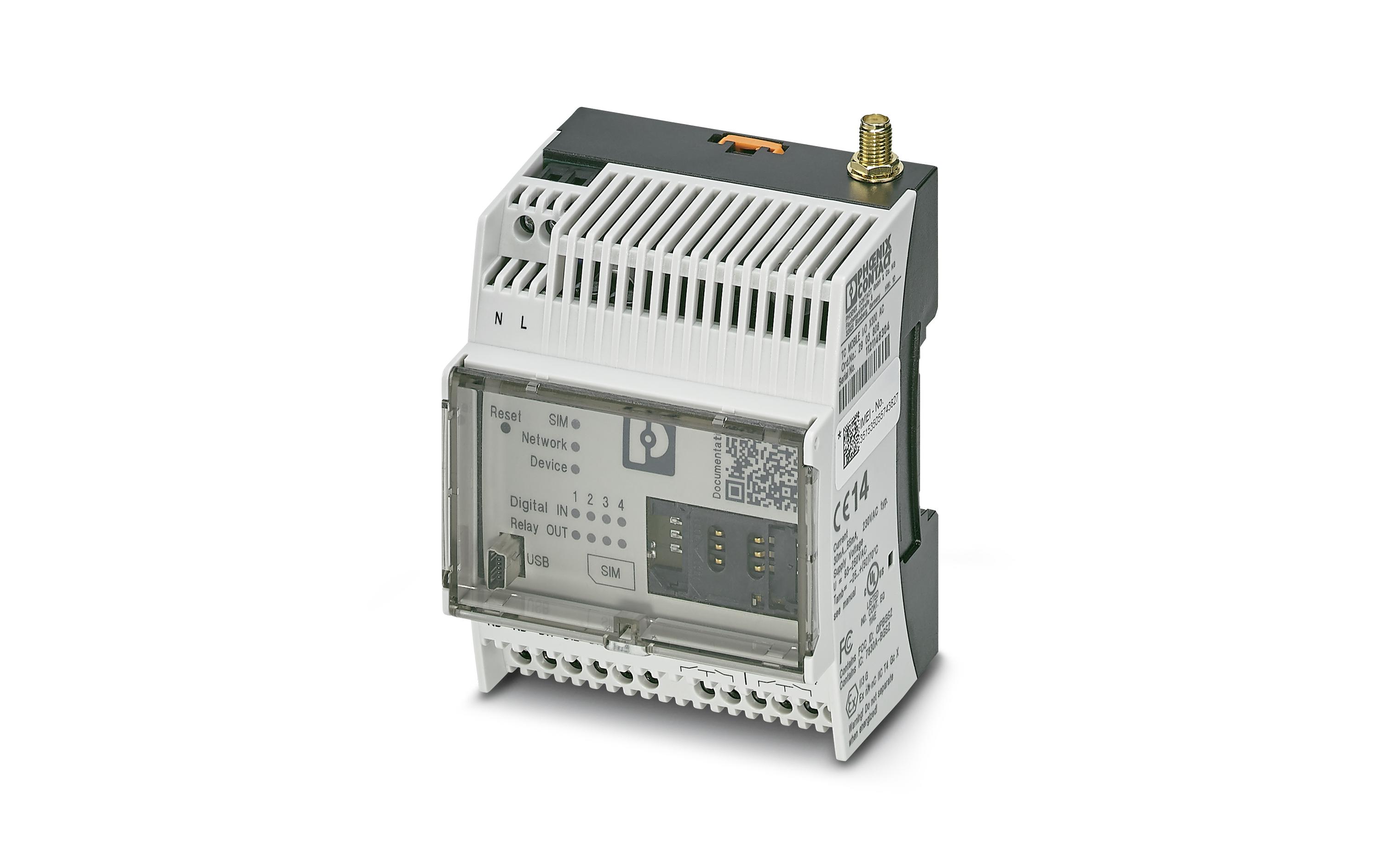 Phoenix Contact TC MOBILE I/O X200-4G AC SMS-Fernwartung, digitale Eingänge