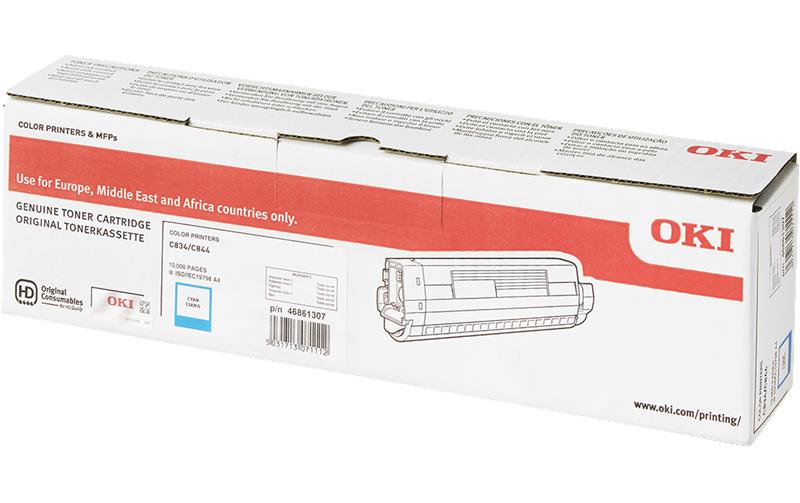 946760 - Mediatech OKI Toner 46861307 cyan 10.000 Seiten, zu C-C824/834/844