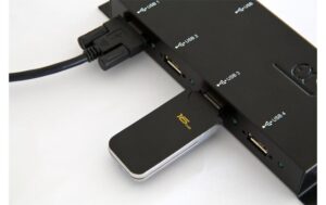 94934_1 - Mediatech EXSYS EX-1166HMV, 4x USB 2.0, verschraubbar metall, inkl. Netzteil