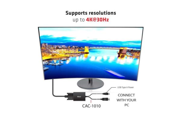 Club 3D, Adapterkabel DP auf DVI-I DL aktiv, L= 600 mm