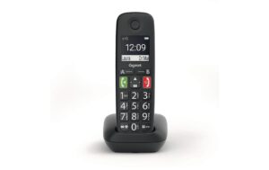 950416_1 - Mediatech Gigaset E290 schwarz analog, Grosstastentelefon