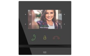 2N Indoor Compact Schwarz IP Innensprechstelle, 4.3, PoE, 12VDC