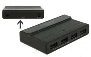 952057_1 - Mediatech Delock 64053 USB 3.1 Hub inkl. Netzteil 4x USB 3.1 Typ-A, 10Gbps