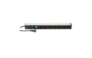 PDU 19 7xT13 sw 1HE mit Schalter