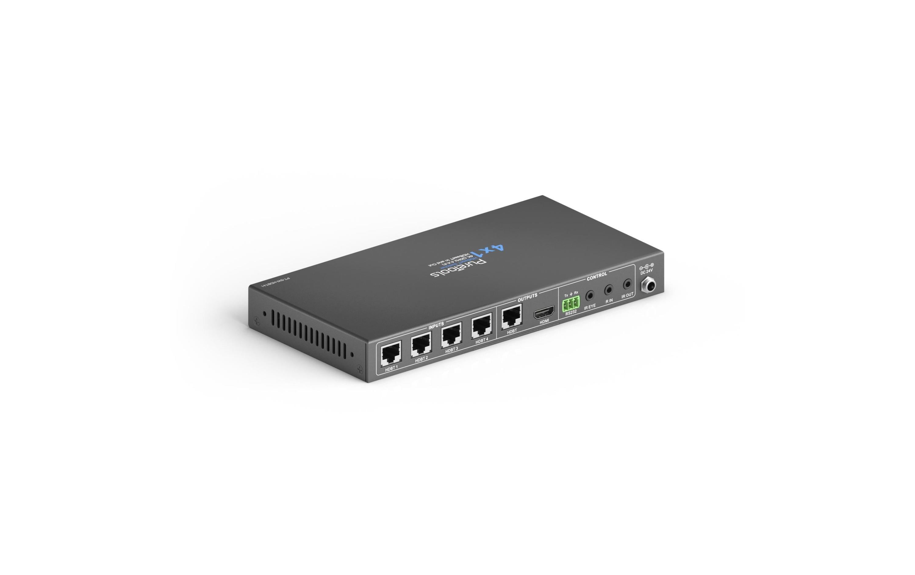 959454_1 - Mediatech PureTools PT-SW-HDBT41 Switch 4x1 HDBaseT, HDMIOut, 4K