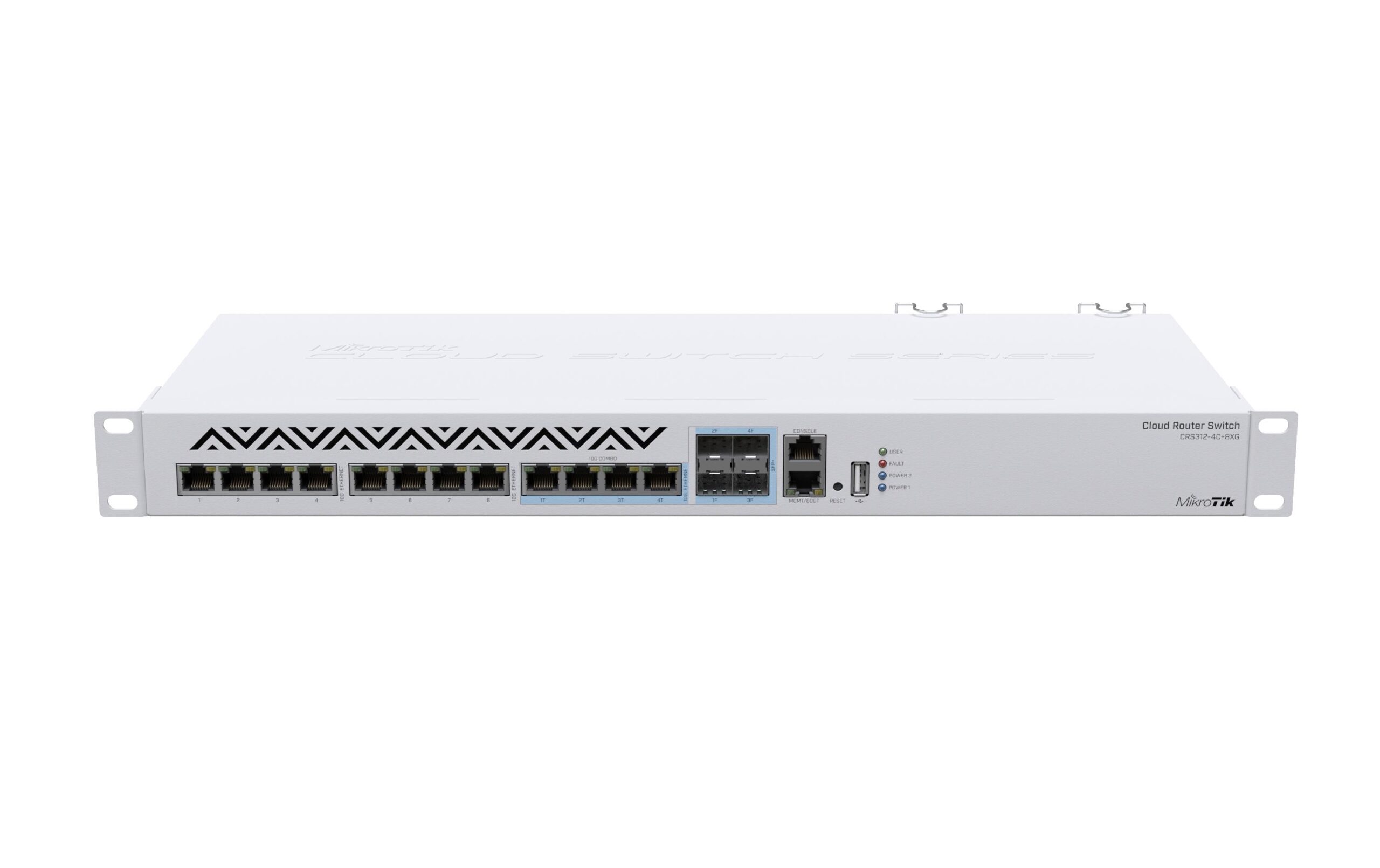 964938 - Mediatech MikroTik CRS312-4C+8XG-RM: CloudCore Switch 8 x1/2.5/5/10Gbps, 4xSFP+LAN 10Gbps Combo kaufen Schweiz | Mediatech.ch