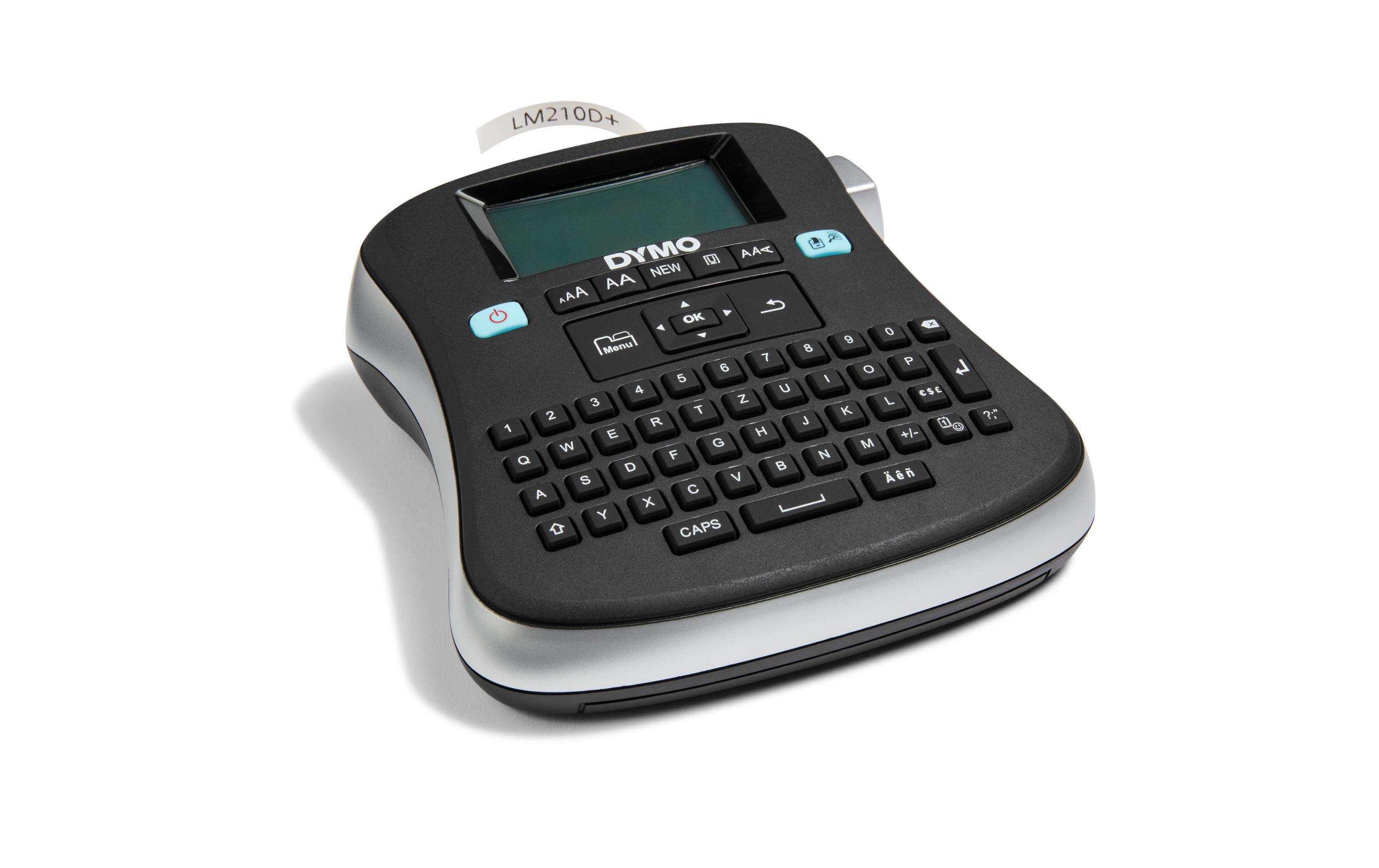 97067_1 - Mediatech DYMO LabelManager 210D, im Koffer mit D1 Band (12mm x 3m) und Adapter