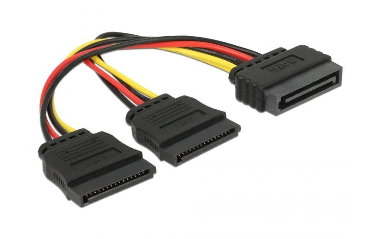 97682 - Mediatech Delock Serial ATA Y-Stromanschlusskabel 1xSATA Buchse auf 2xSATA Stecker kaufen | Mediatech.ch