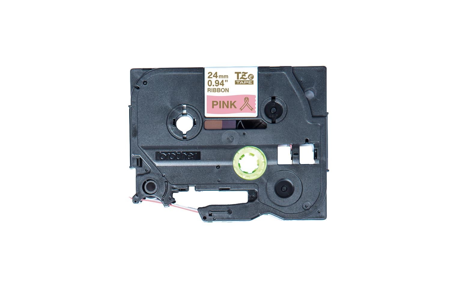 978744 - Mediatech Brother P-touch Schriftband TZE-RE54 Stoffband, gold auf pink, 24mm, 4m kaufen Schweiz | Mediatech.ch