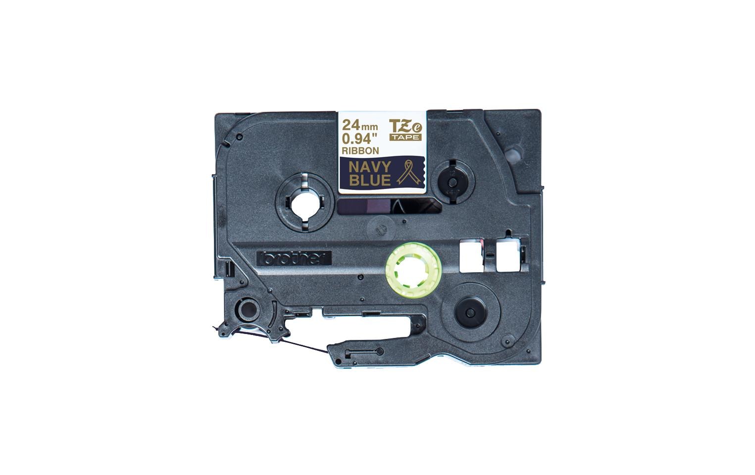 978749 - Mediatech Brother P-touch Schriftband TZE-RN54 Stoffband, gold auf dunkelblau, 24mm, 4m kaufen Schweiz | Mediatech.ch