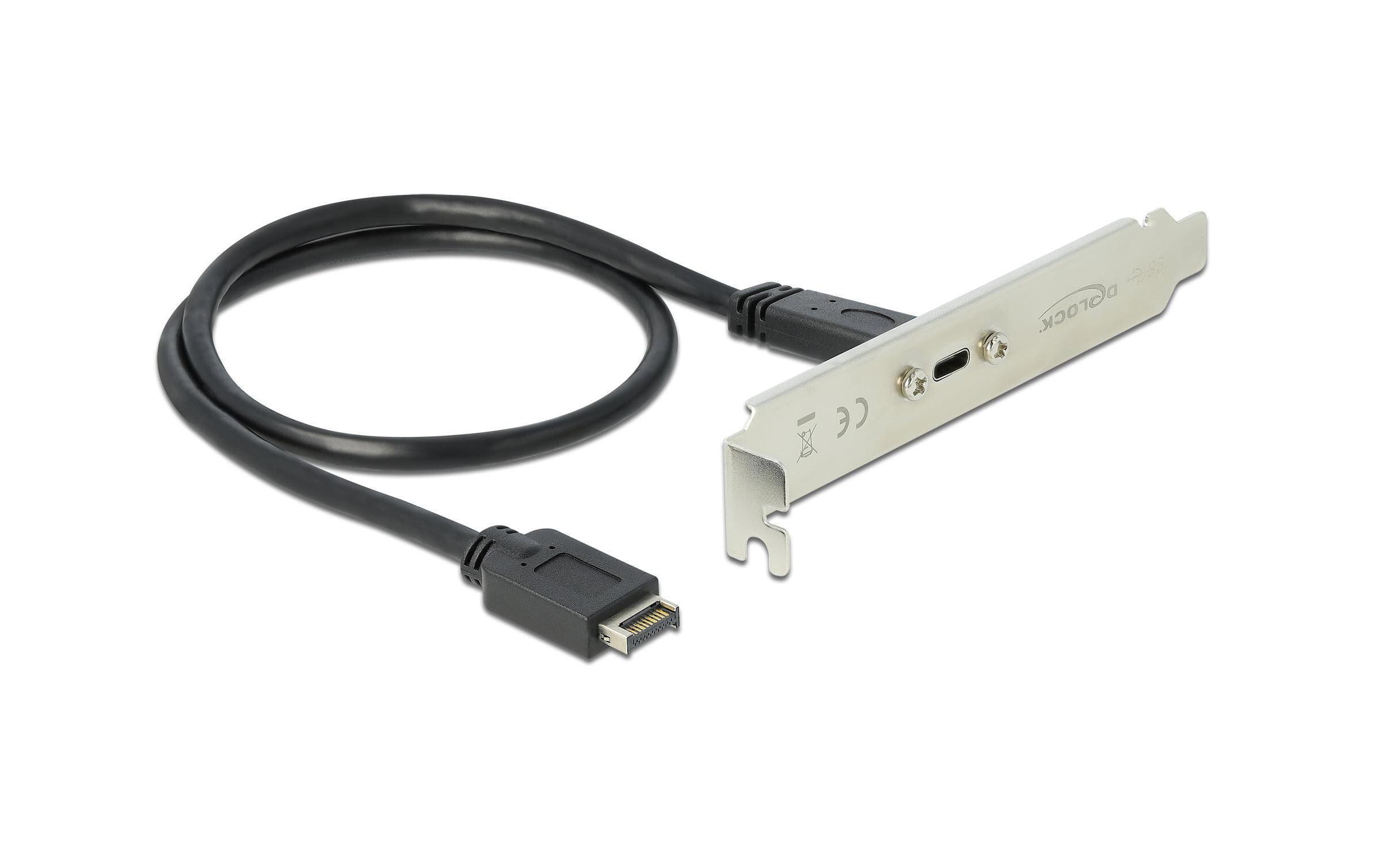 978770 - Mediatech Delock Slotblech mit 1x USB Typ-C Port 10Gbps USB3.1 Gen2, intern Key-A Anschluss kaufen Schweiz | Mediatech.ch