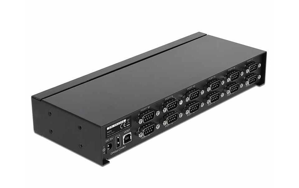 981693 - Mediatech Delock USB 2.0 zu 12 Port Serial RS-232 Hub mit Überspannungsschutz kaufen Schweiz | Mediatech.ch