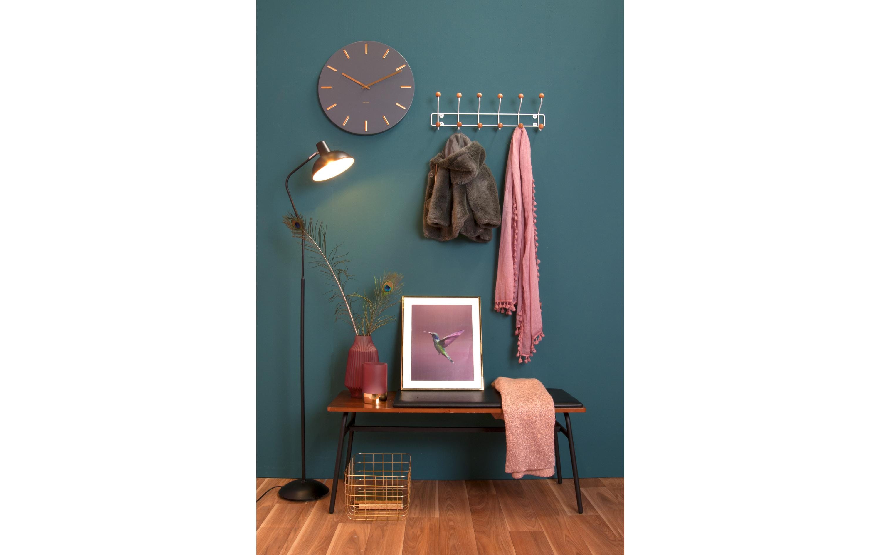 988366_1 - Mediatech present time Garderobe Saturnus, Metall Weiss, 53.5 x 15 x 14 cm, Max. 10 kg