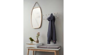 988366_2 - Mediatech present time Garderobe Saturnus, Metall Weiss, 53.5 x 15 x 14 cm, Max. 10 kg