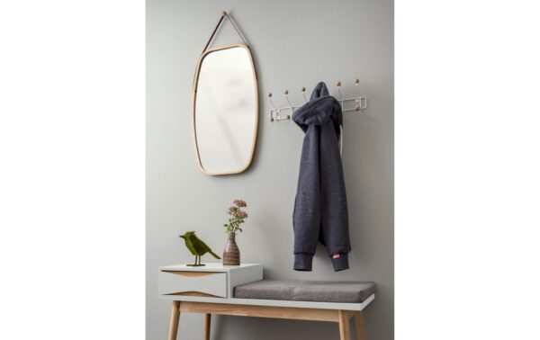 988366_2 - Mediatech present time Garderobe Saturnus, Metall Weiss, 53.5 x 15 x 14 cm, Max. 10 kg