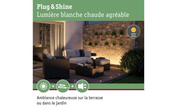 Paulmann Wallwasher 1x8W 875lm 3000K IP67, 95°, 24V, Anthrazit